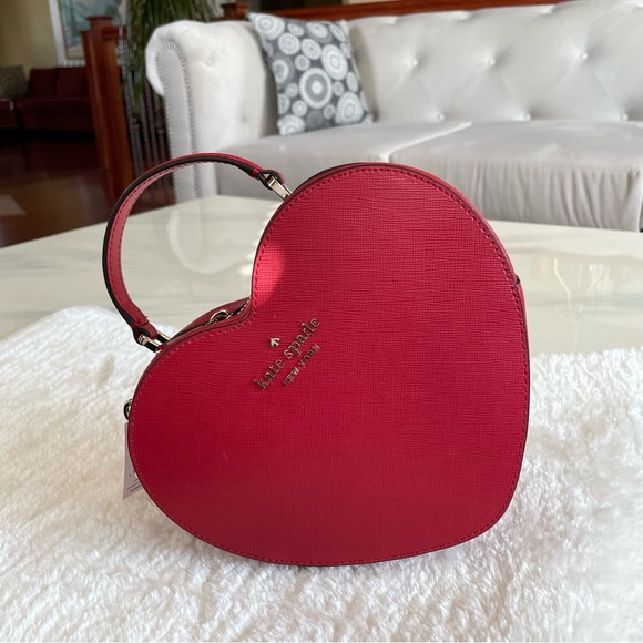 ‼️SOLD‼️ Kate Spade Love Shack Bag in Candied Cherry ❤️ - Picture 7 of 11